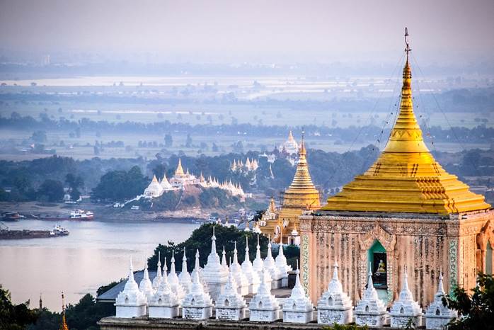 Mandalay, Burma, Pagoda, Temple, Myanmar, Stupa